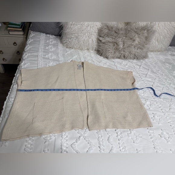 Cocogió Cream Open Front Cardigan One Size - Picture 2 of 5